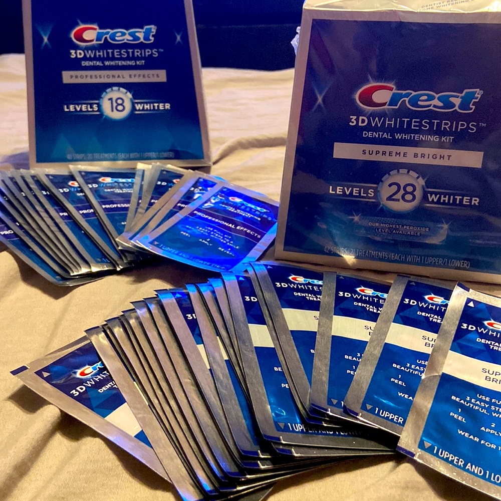 Crest white strips lot